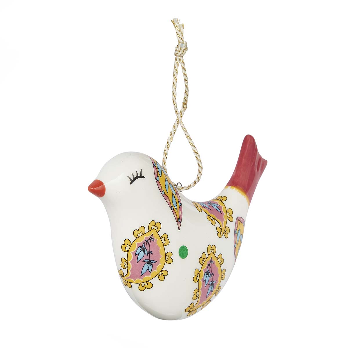 Kit Kemp Paisley Puffed Bird Ornament image number null